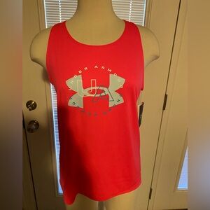 NWT Under Armour Pink Blue Tank - Youth             Sz X-Large